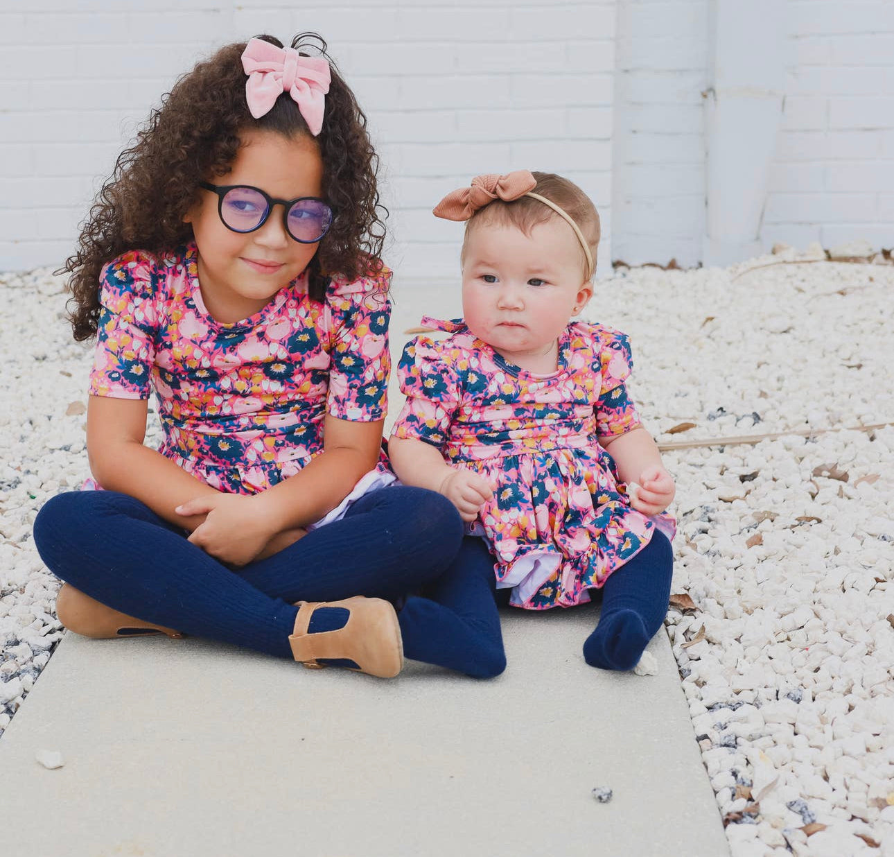 Navy Cable Knit Tights