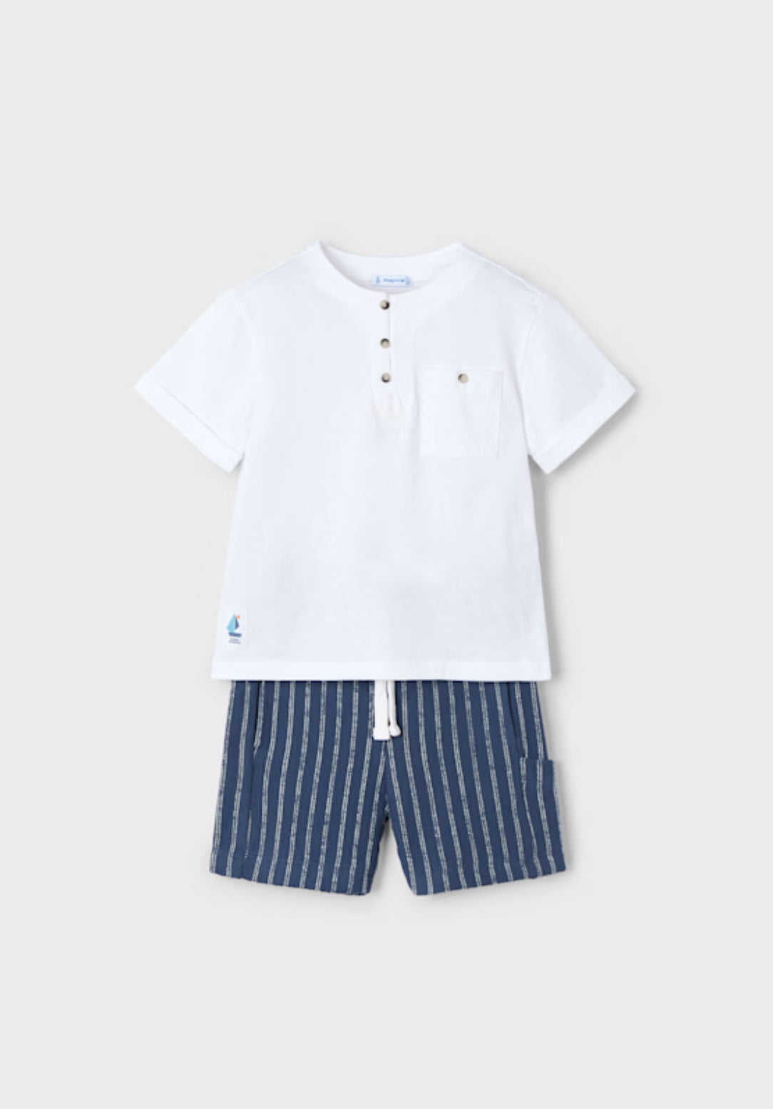 Boys Striped Shorts and T-Shirt Set