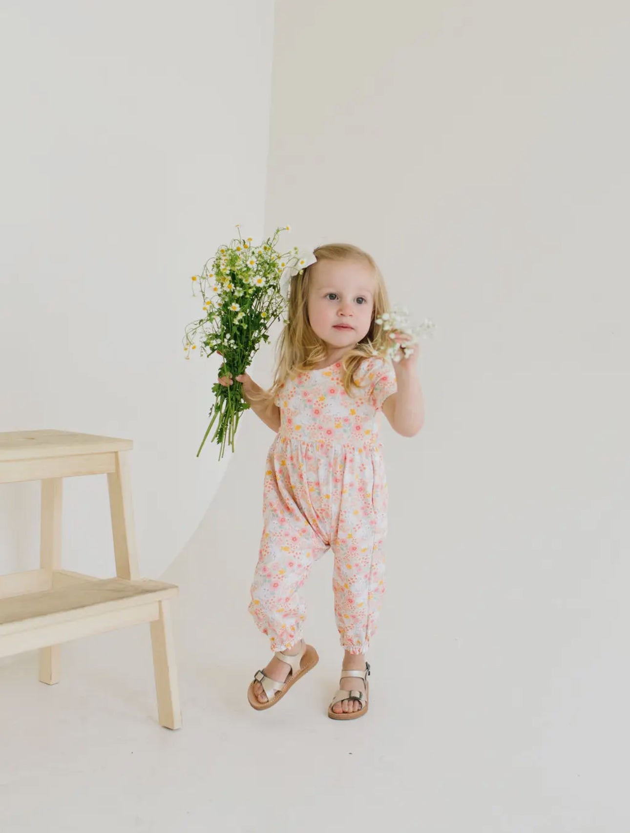 Rosie Romper In Bunny Field