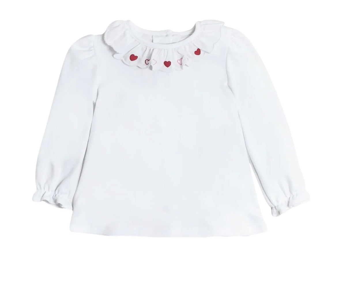 Hearts Scalloped Blouse