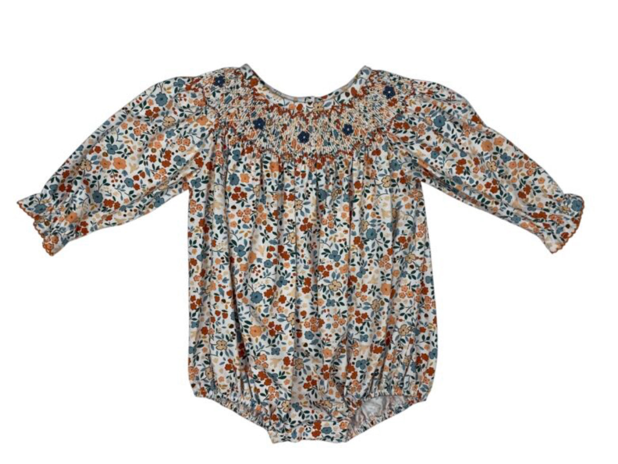 Autumn Blooms Geo L/S Bubble