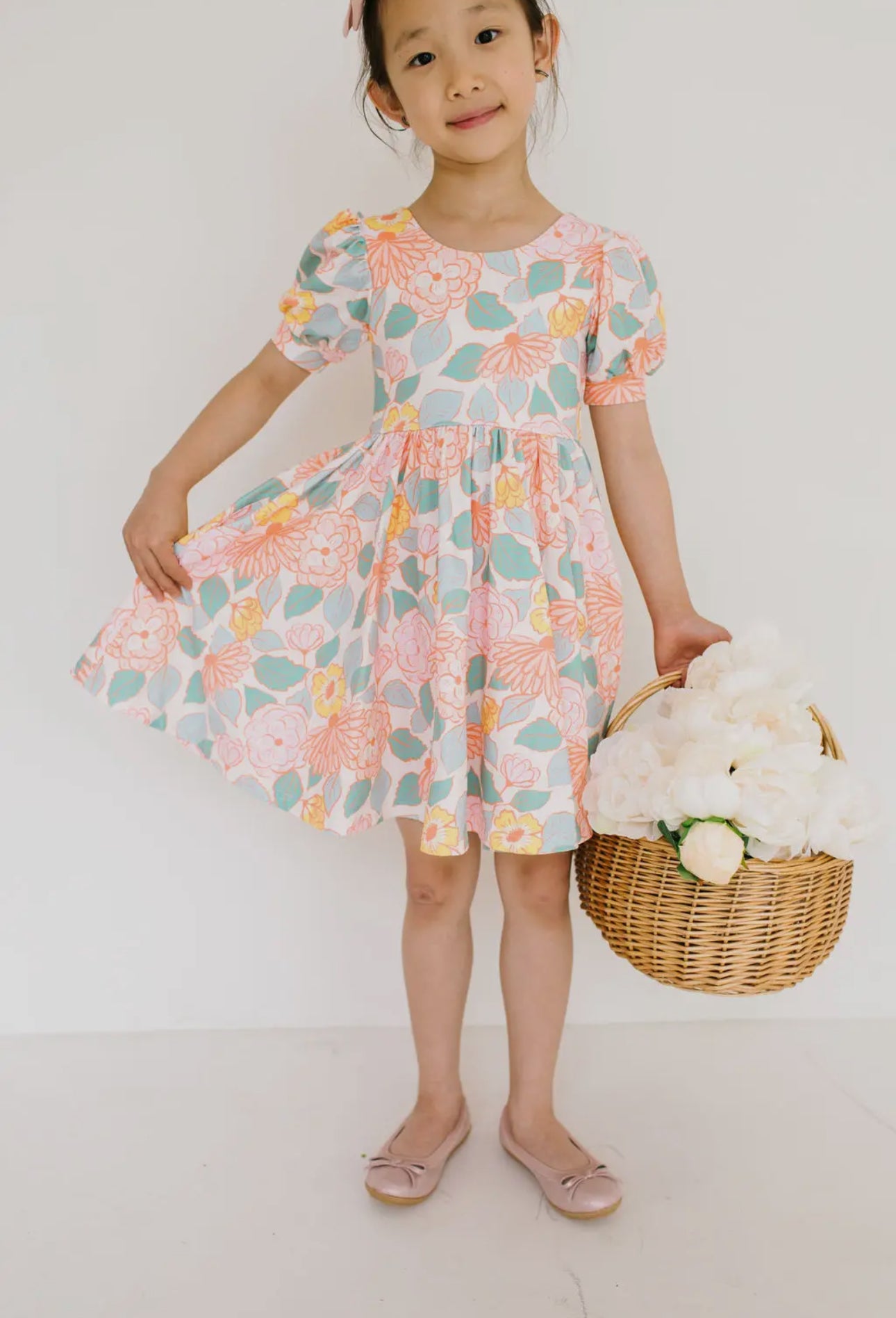 Puff Twirl in Soft Floral