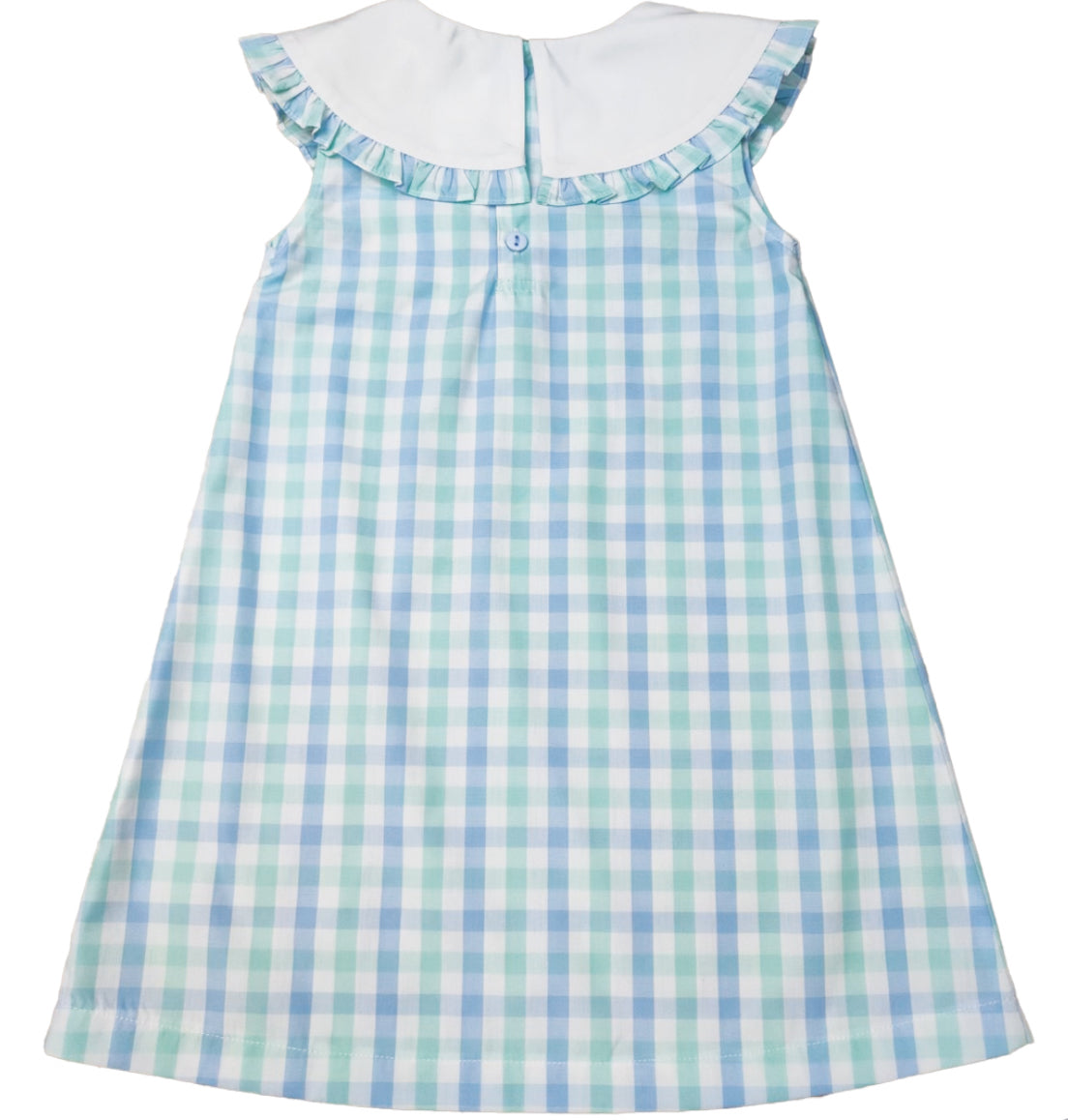 Aqua Plaid Girl’s Dress