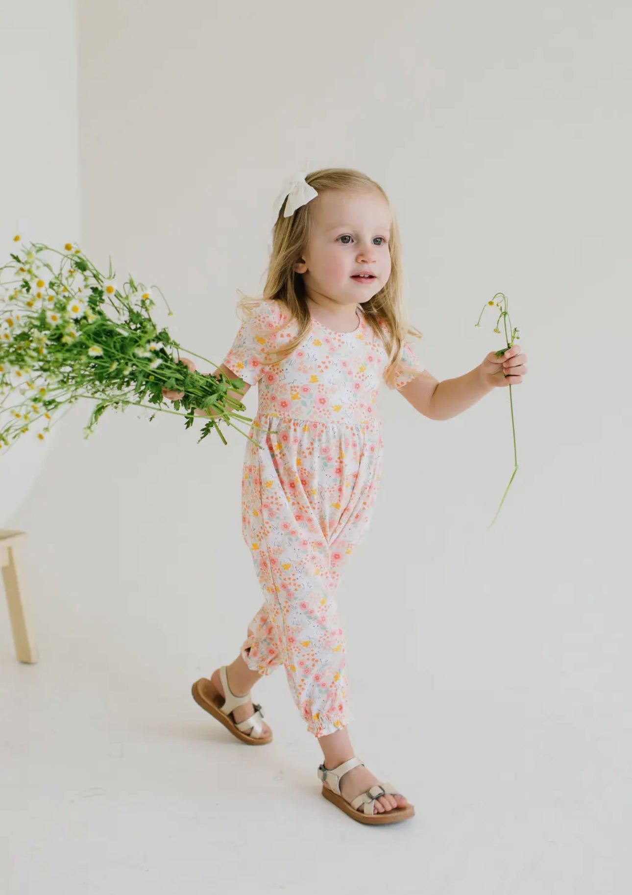 Rosie Romper In Bunny Field