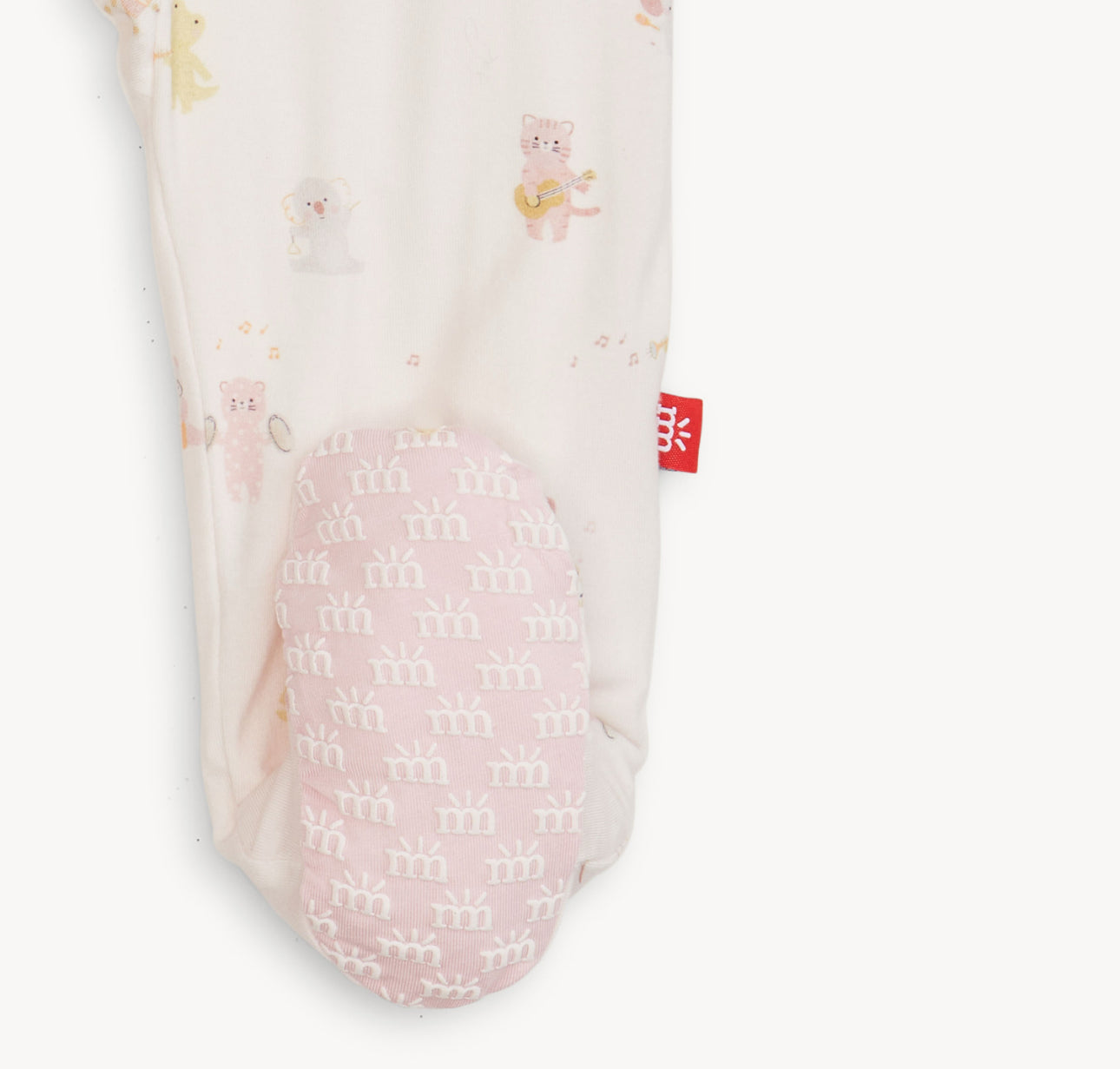 Pink Baby Beats Modal Footie