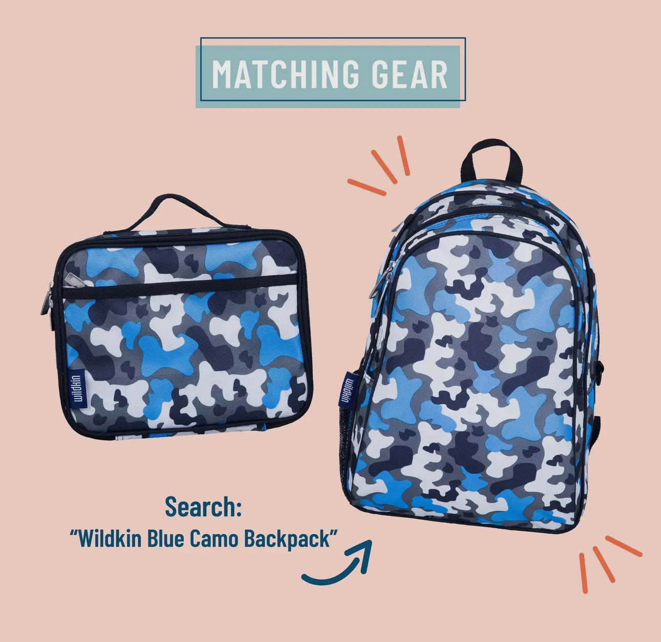 Blue Camo Lunch Box