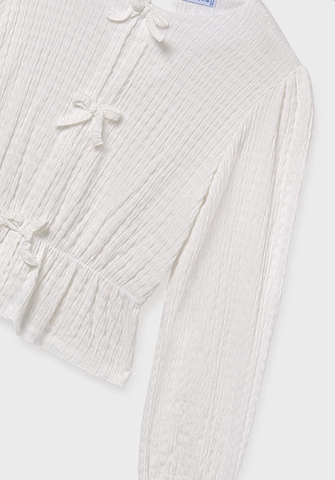 Girl Bow Top- Cream