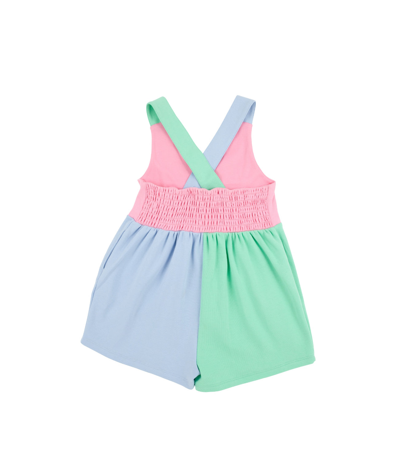 Reagan Romper-Pima-Hamptons Hot Pink/Beale Street Blue/Grace Bay Green