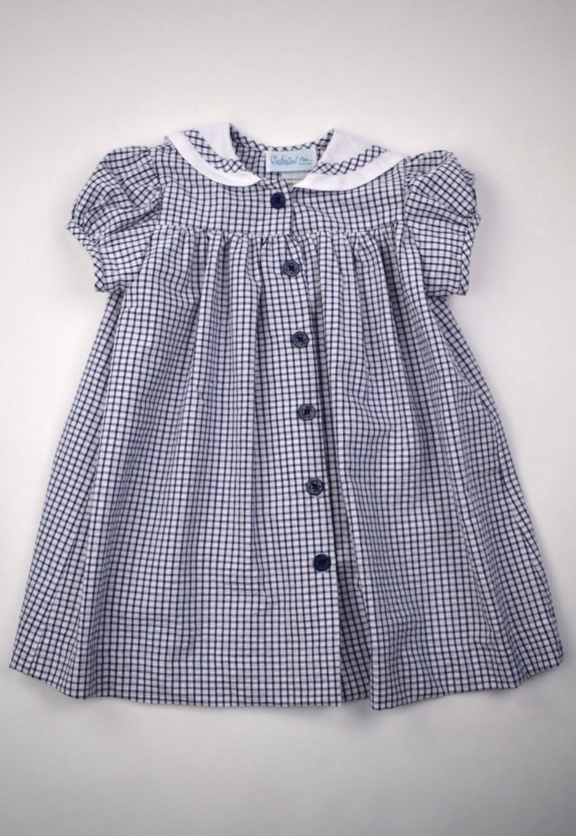 Sailor Dress, Navy Check