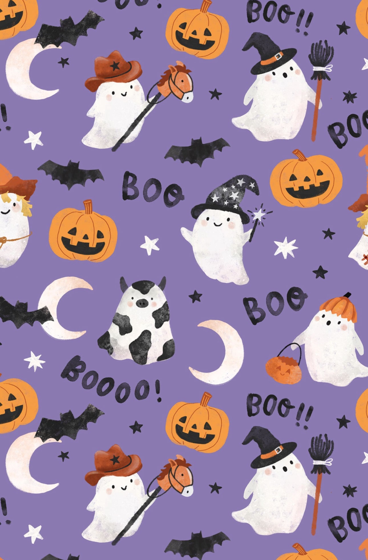 Costumed Ghosts-Glow in the Dark-Loungewear Set