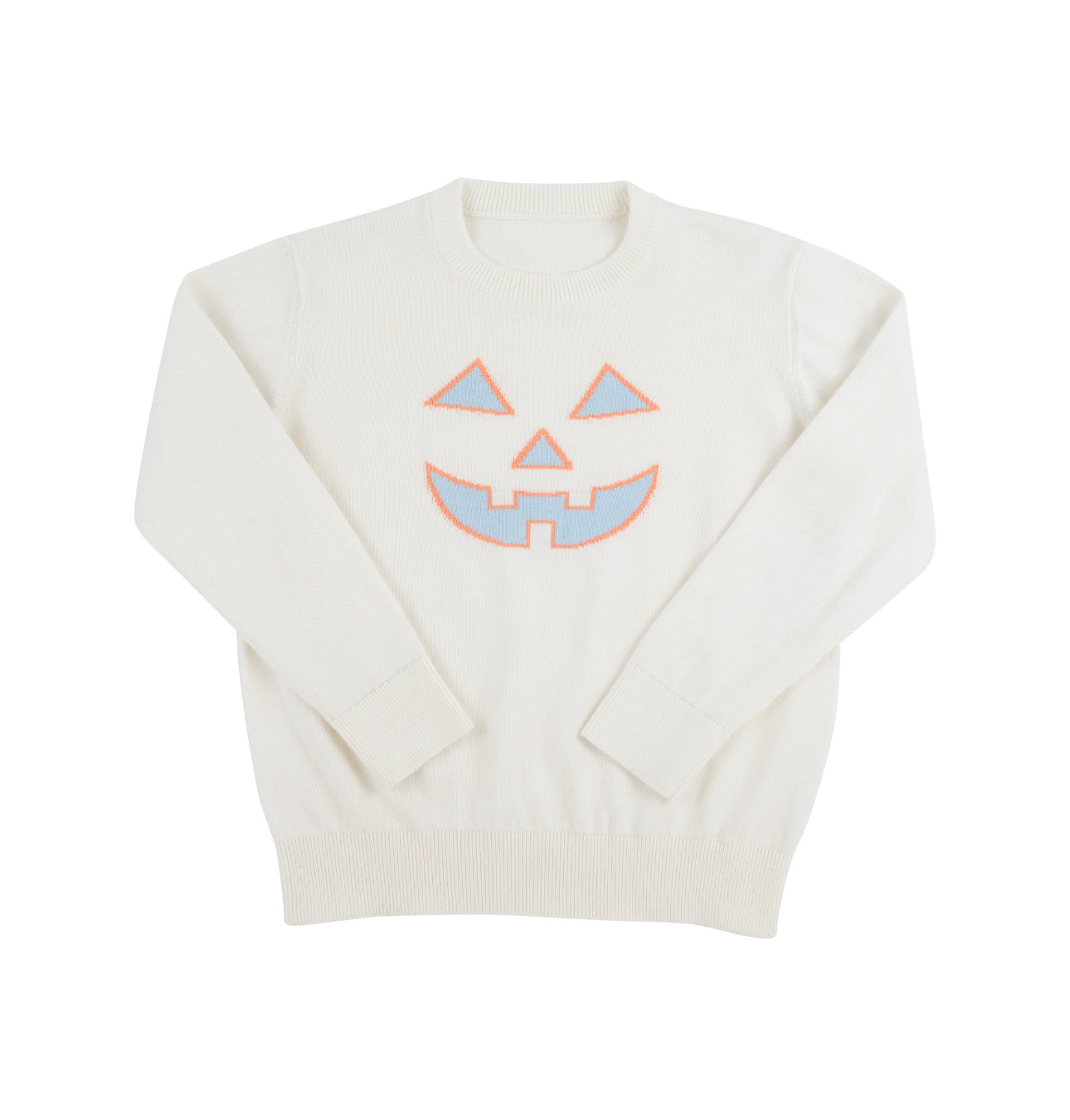 Isaac’s Intarsia Sweater-Palmetto Pearl/Pumpkin Face