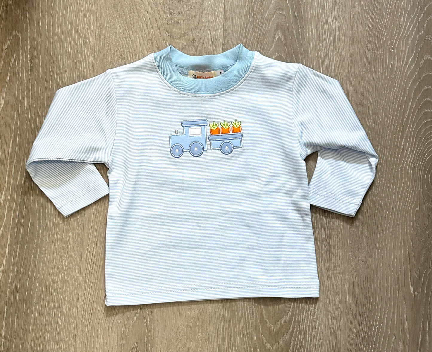 Light Blue, White Stripe, Easter Train
