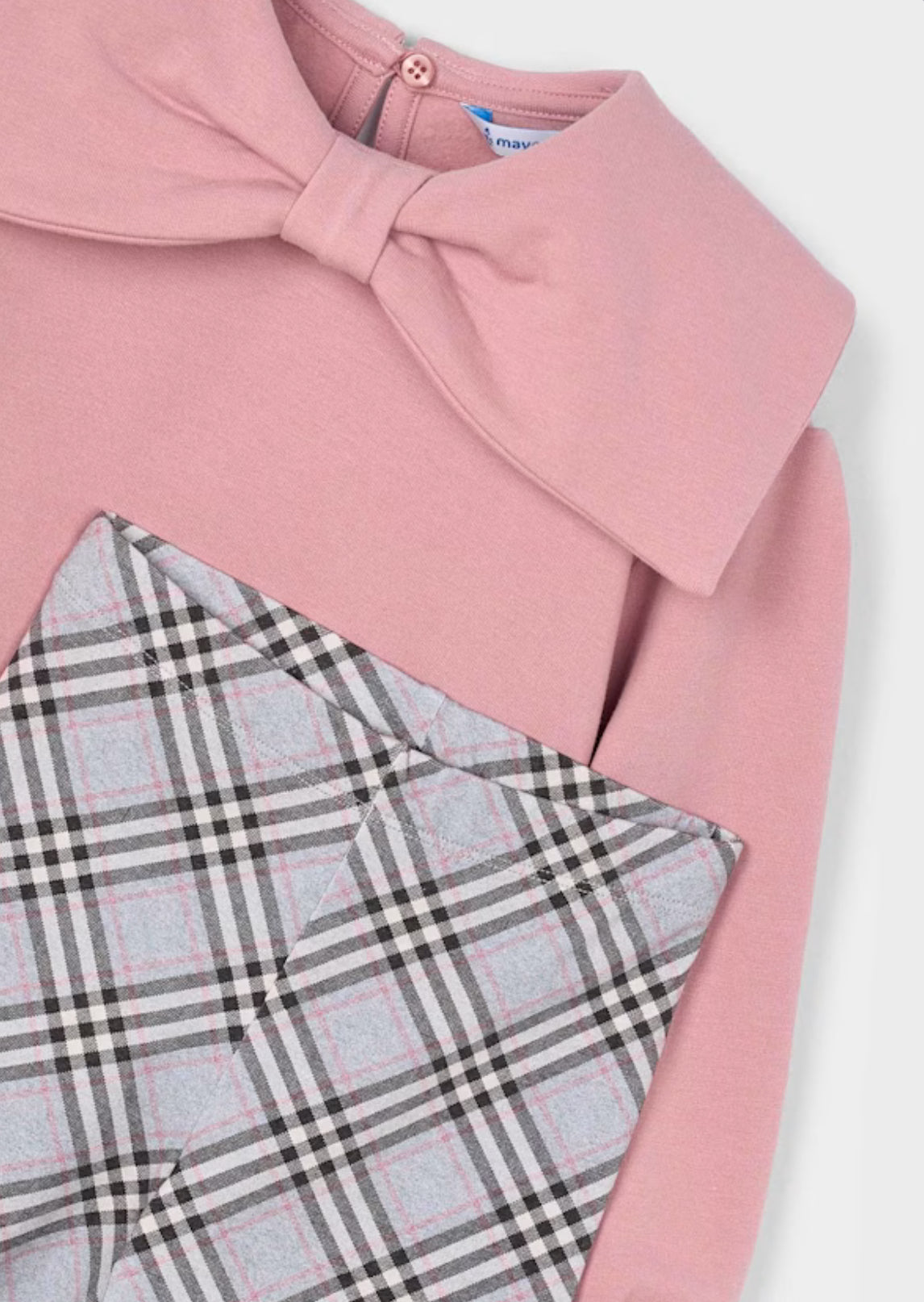 Girl Plaid Leggings and Sweatshirt Set- Makeup
