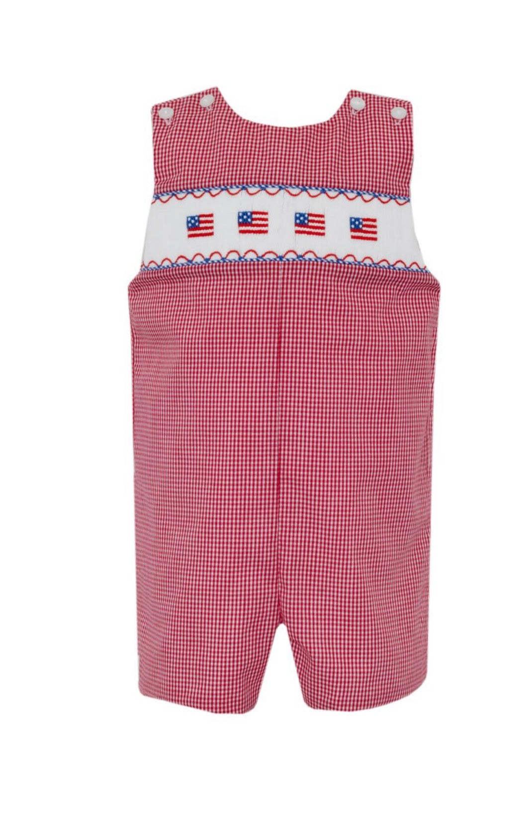 FLAGS BOY´S - Red Gingham Strap Boy's Jon Jon