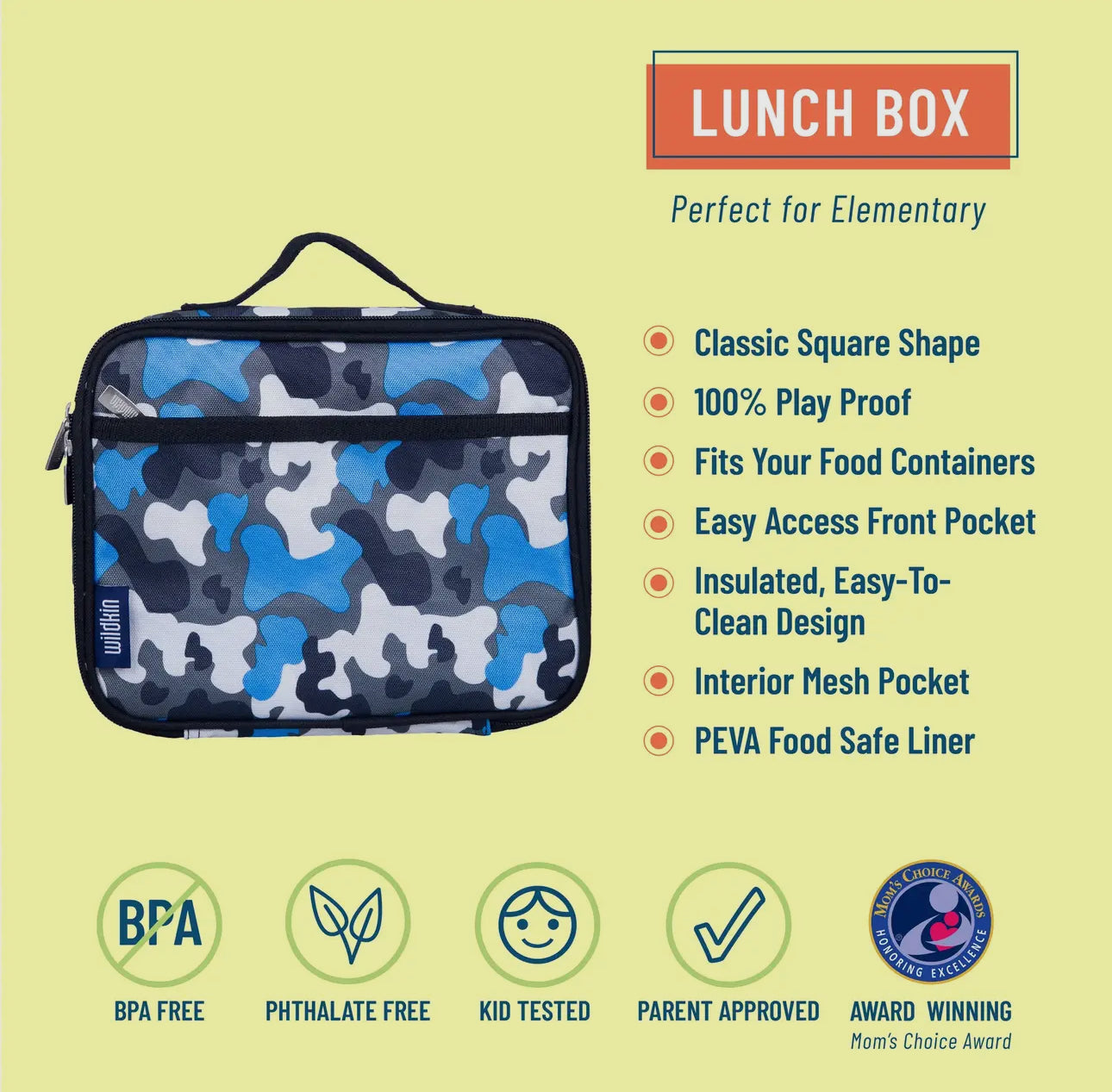 Blue Camo Lunch Box