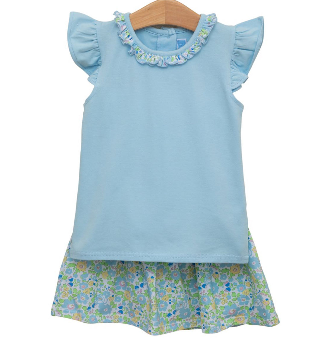 Blooming Floral Skort Set