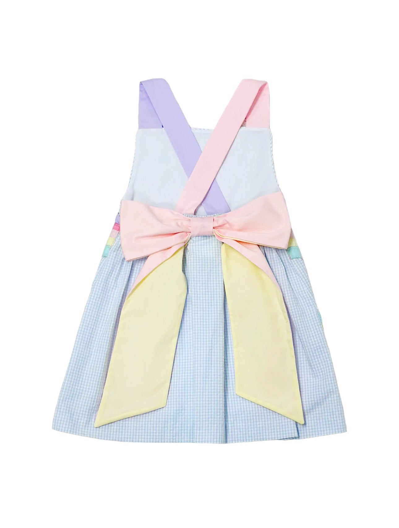 RAINBOW SKYE DRESS,
LIGHT BLUE MINI
SEERSUCKER