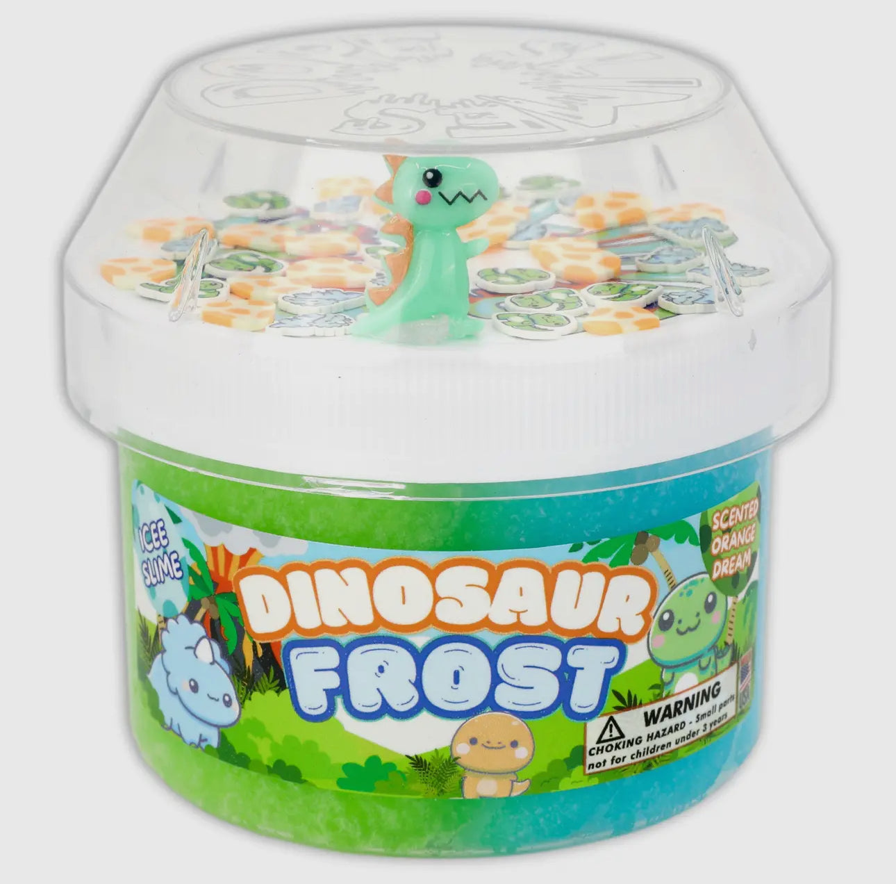 Dinosaur Frost Ice Textured Slime