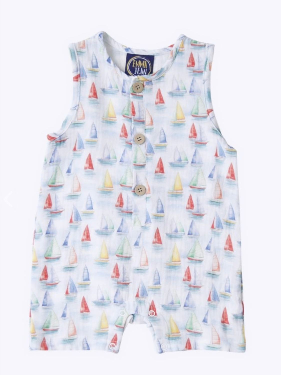 Sail Away Boys Romper