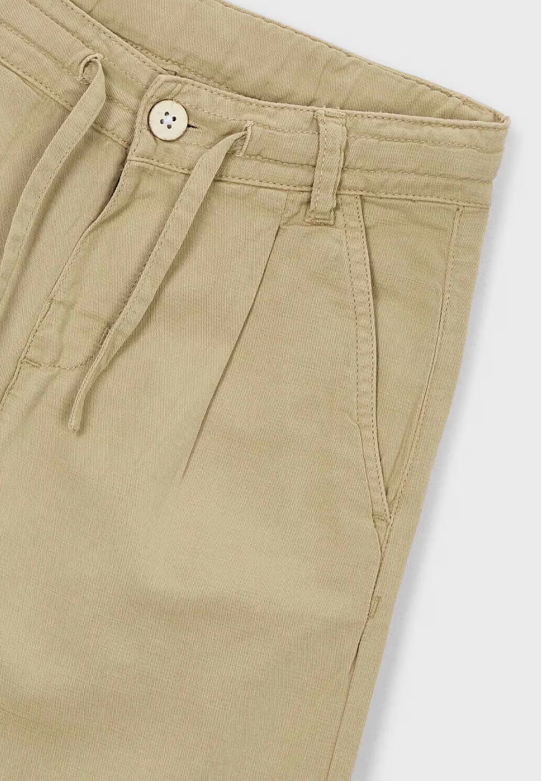 Boy Linen Relaxed Chino Pants-Mocca