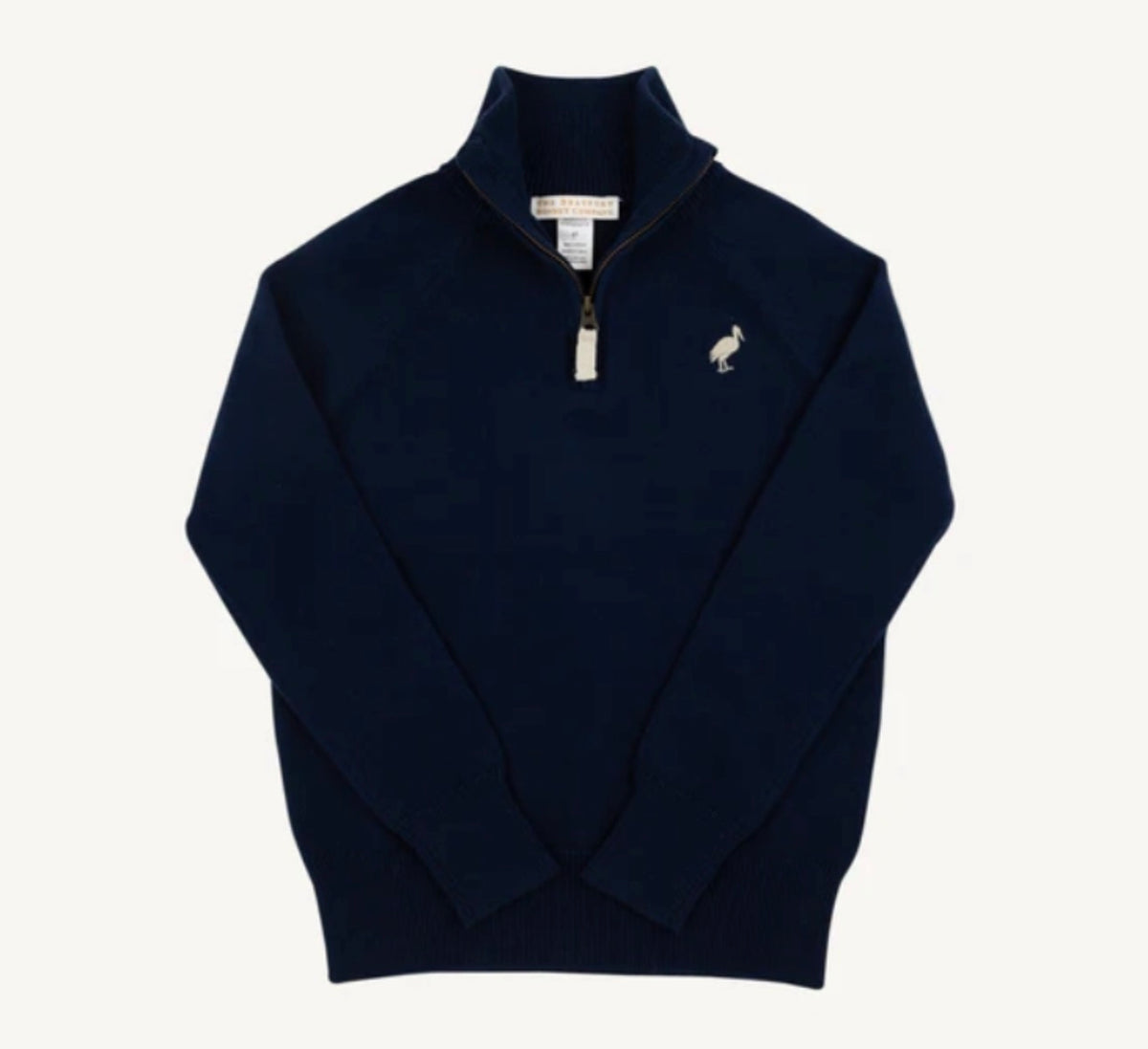 Hayden Half Zip Sweater- Nantucket Navy/Osprey Oatmeal