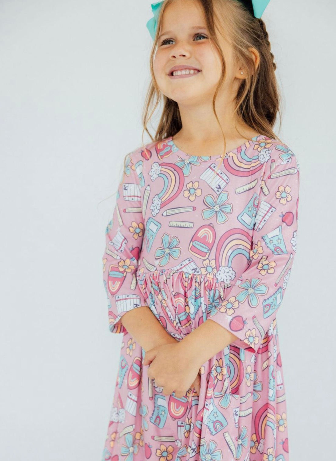 Dream Big Little One 3/4 Pocket Twirl Dress