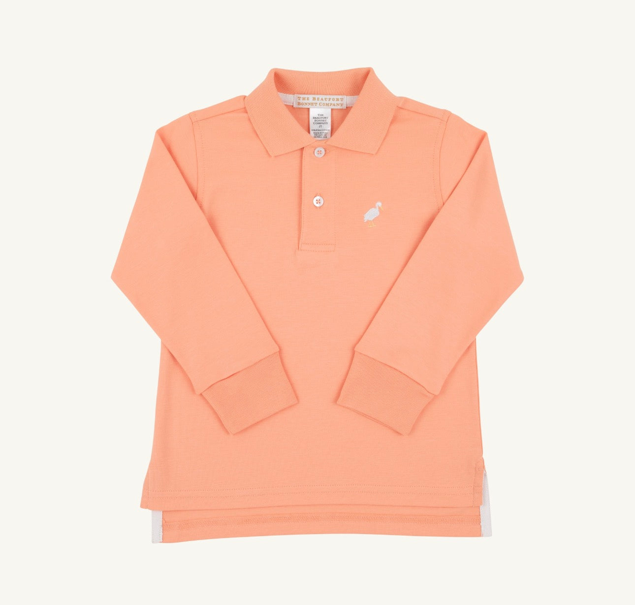 Prim and Proper Polo LS-PIMA-Seashore Sherbet/Multicolor