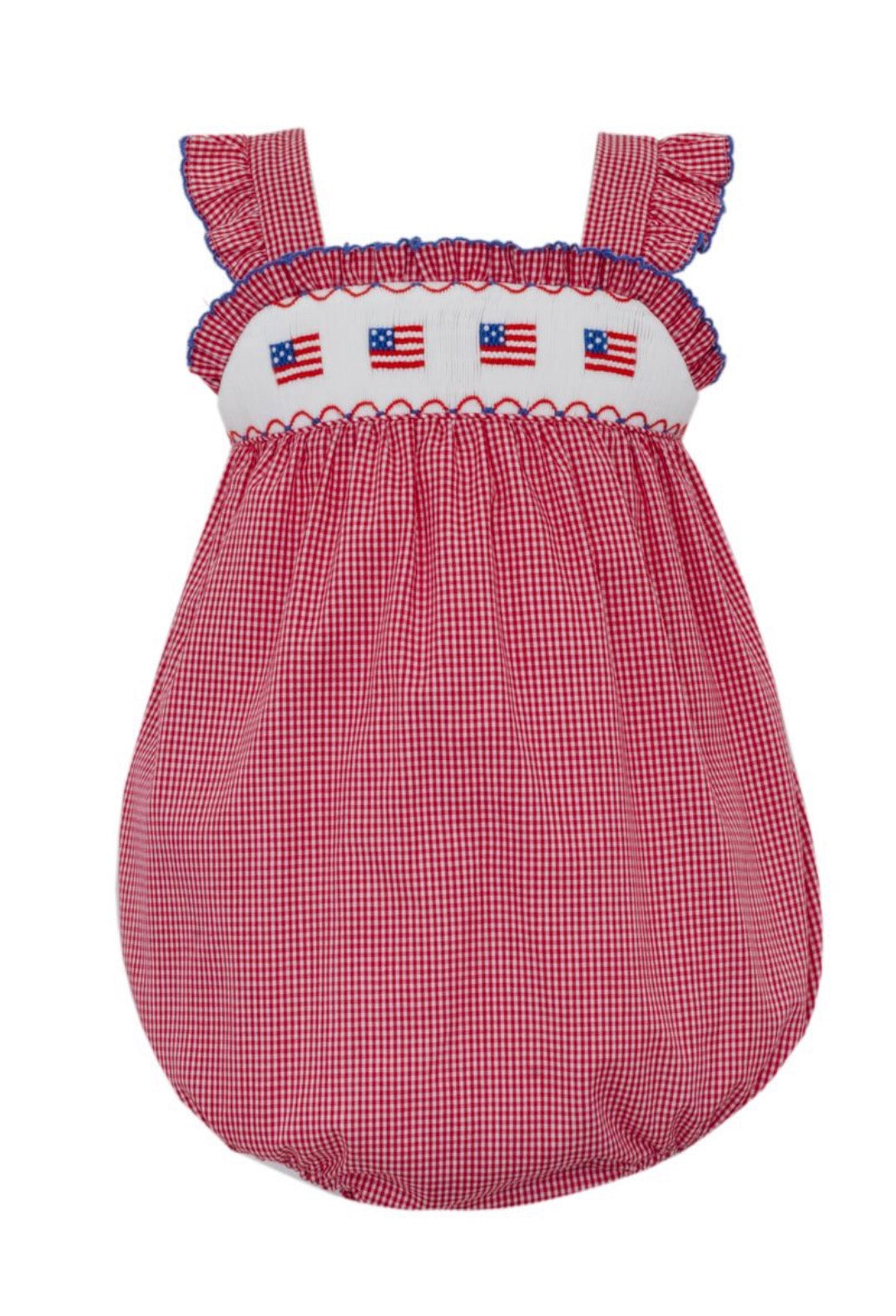 FLAGS GIRL´S - Red gingham strap girl's sunbubble