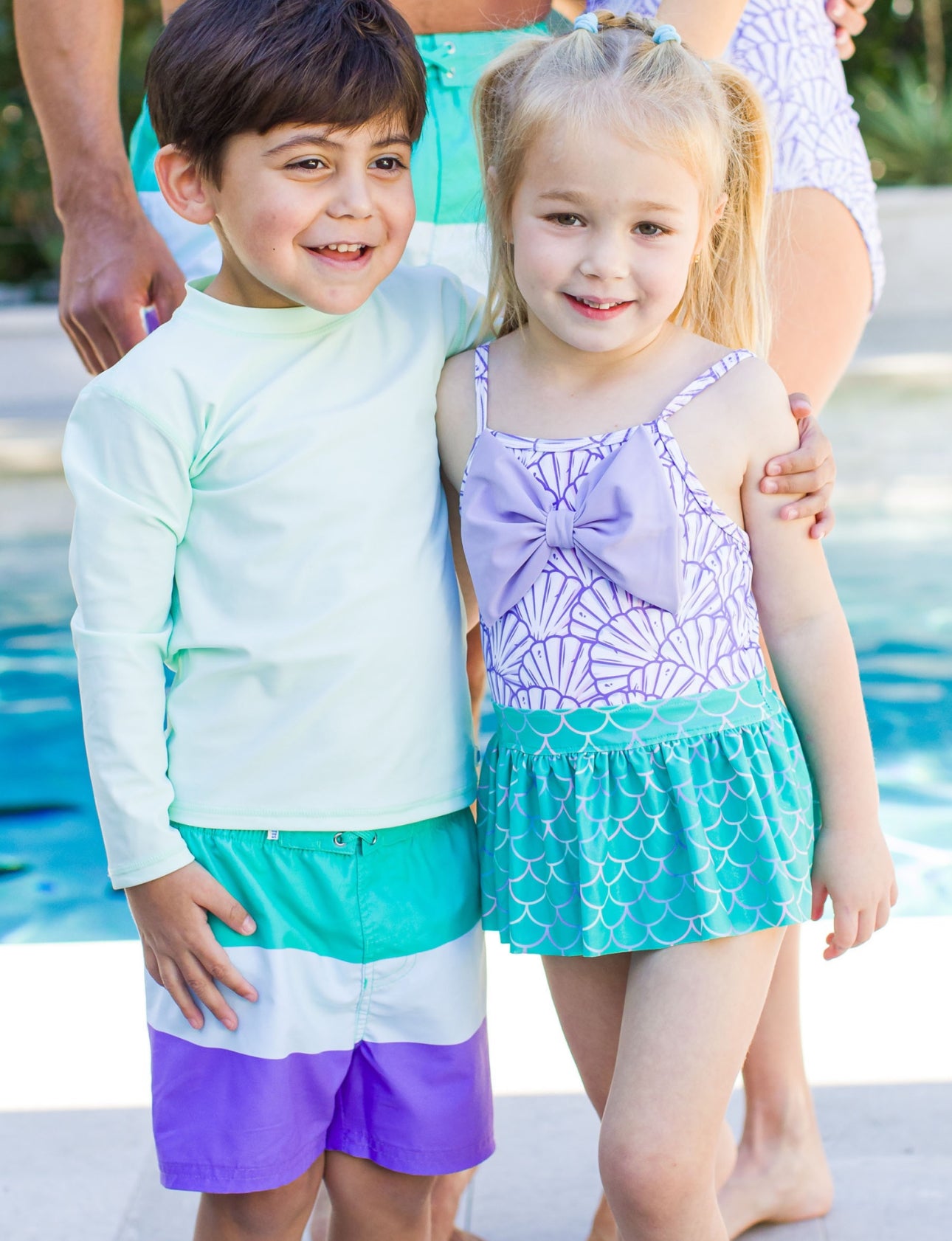 Big Bow Skirted One Piece -Magical Mermaid