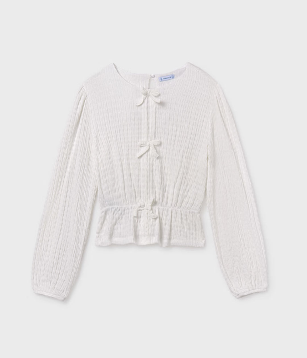 Girl Bow Top- Cream