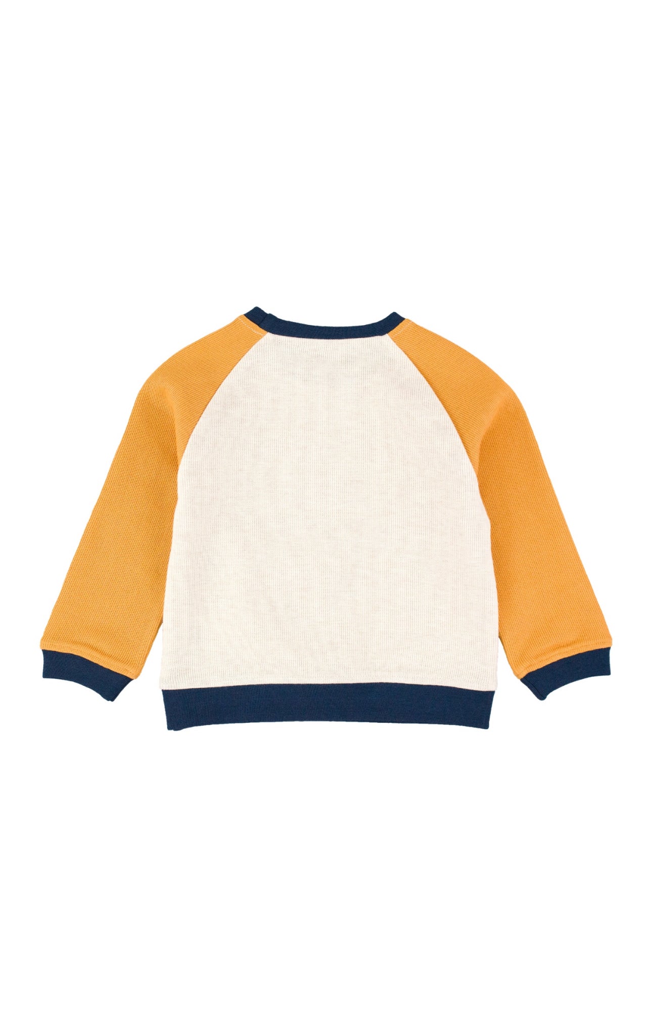 Knit Ragland Sweatshirt- Heather Oatmeal Color Block
