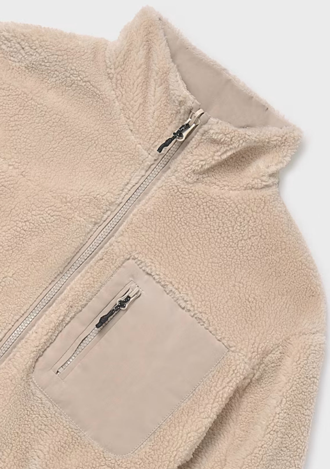 Girl Reversible Puffer Jacket- Sand