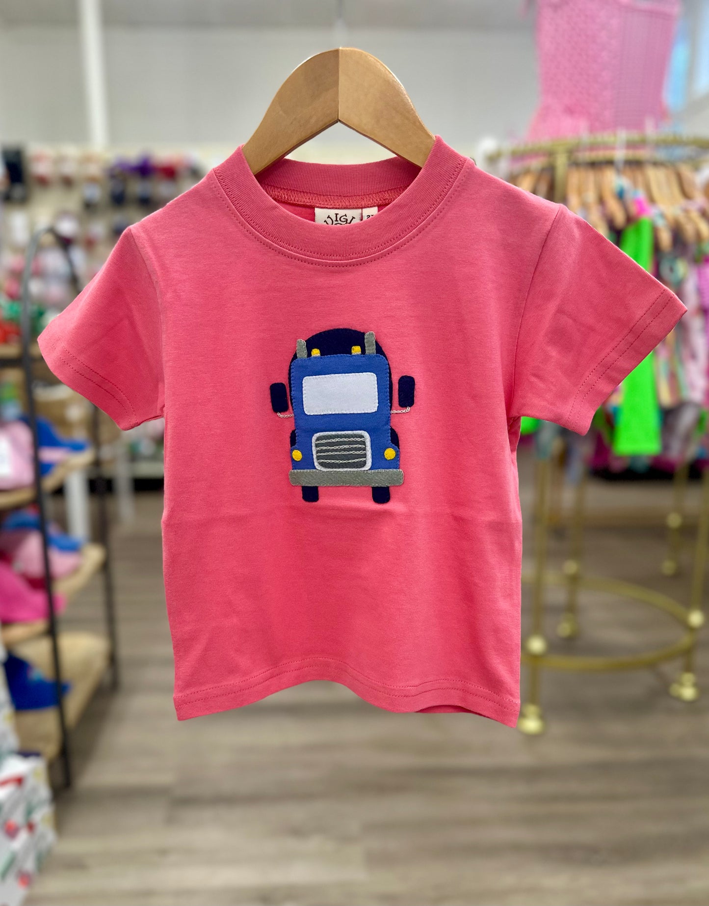 Semi-Truck SS Tshirt, Salmon