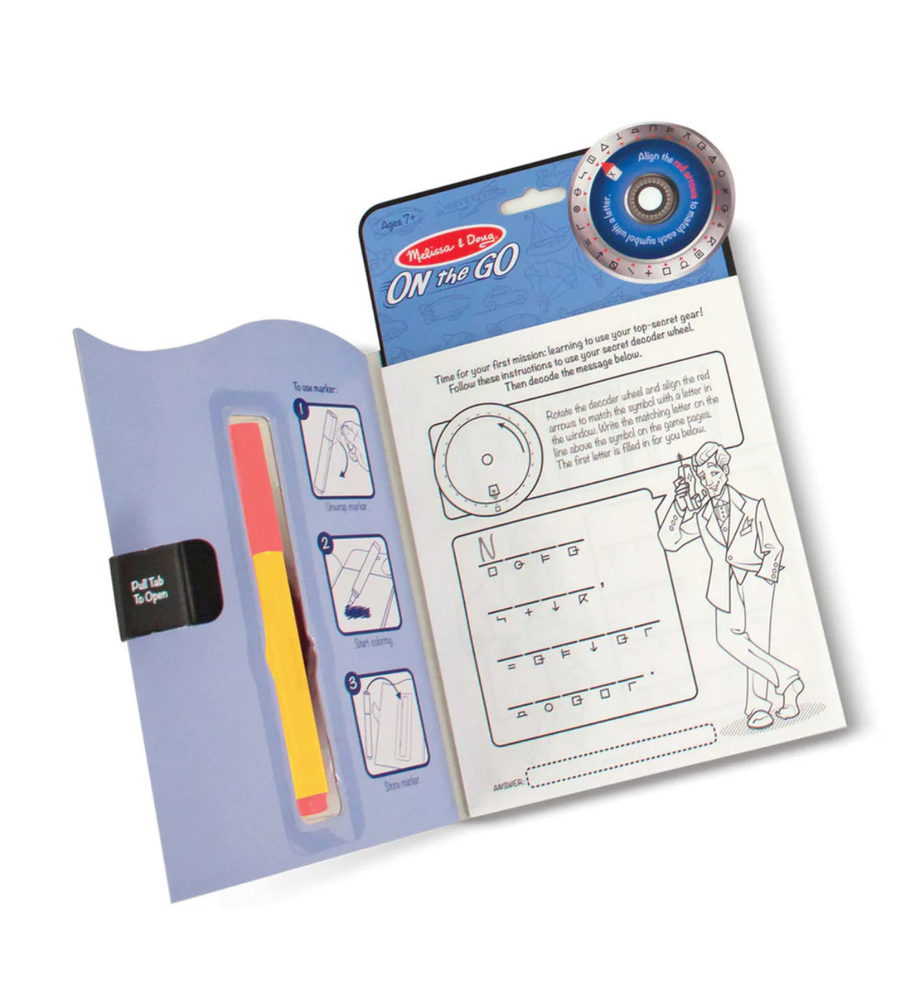Secret Decoder Game Book - On the Go Travel Activity Book
