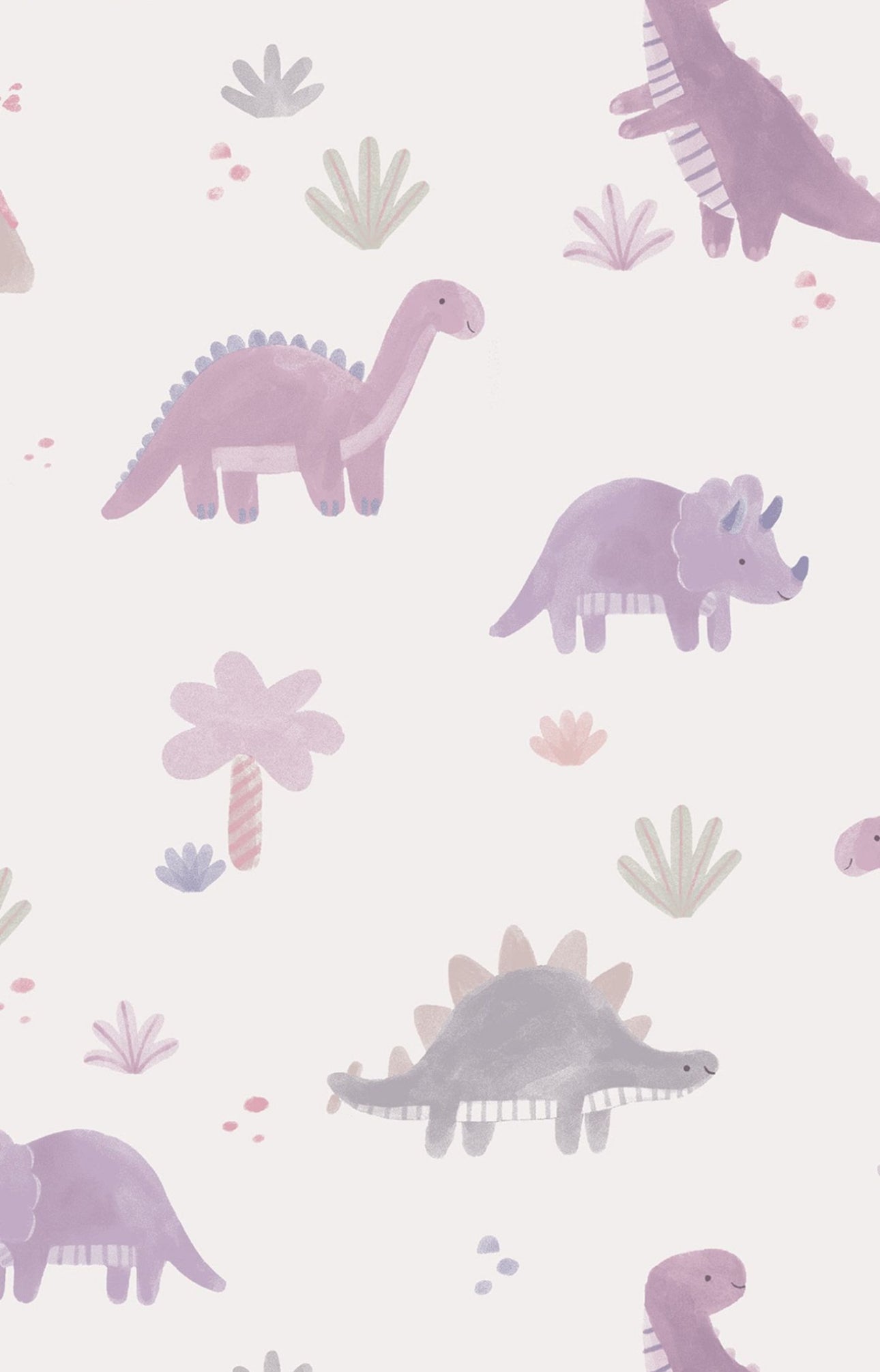 Soft Dinos-French Terry-Purple Pullover Sweatshirt w/Ruffle and Waffle Flare Pants
