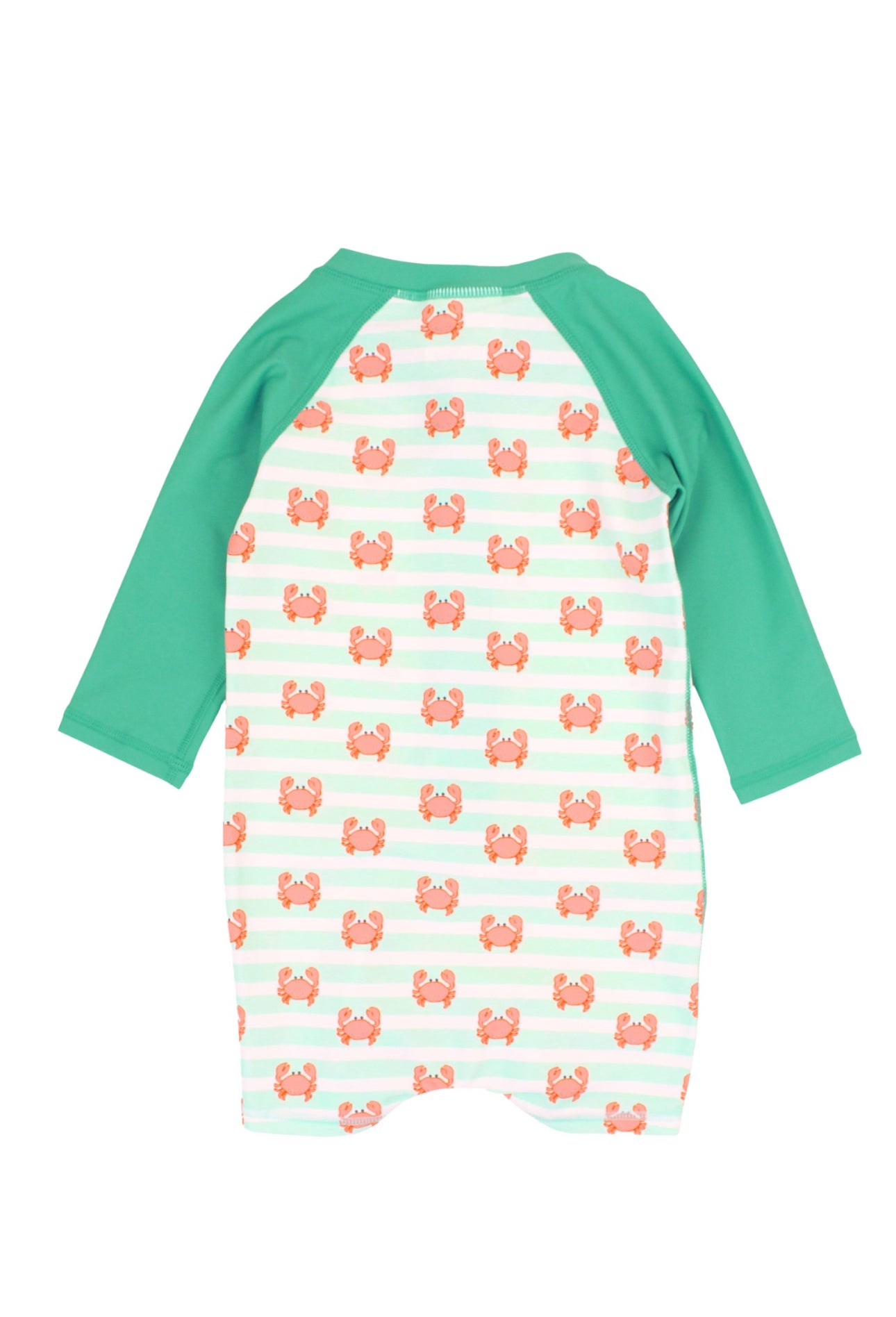 Boys Long Sleeve One Piece Rash Guard- Crabby Cove
