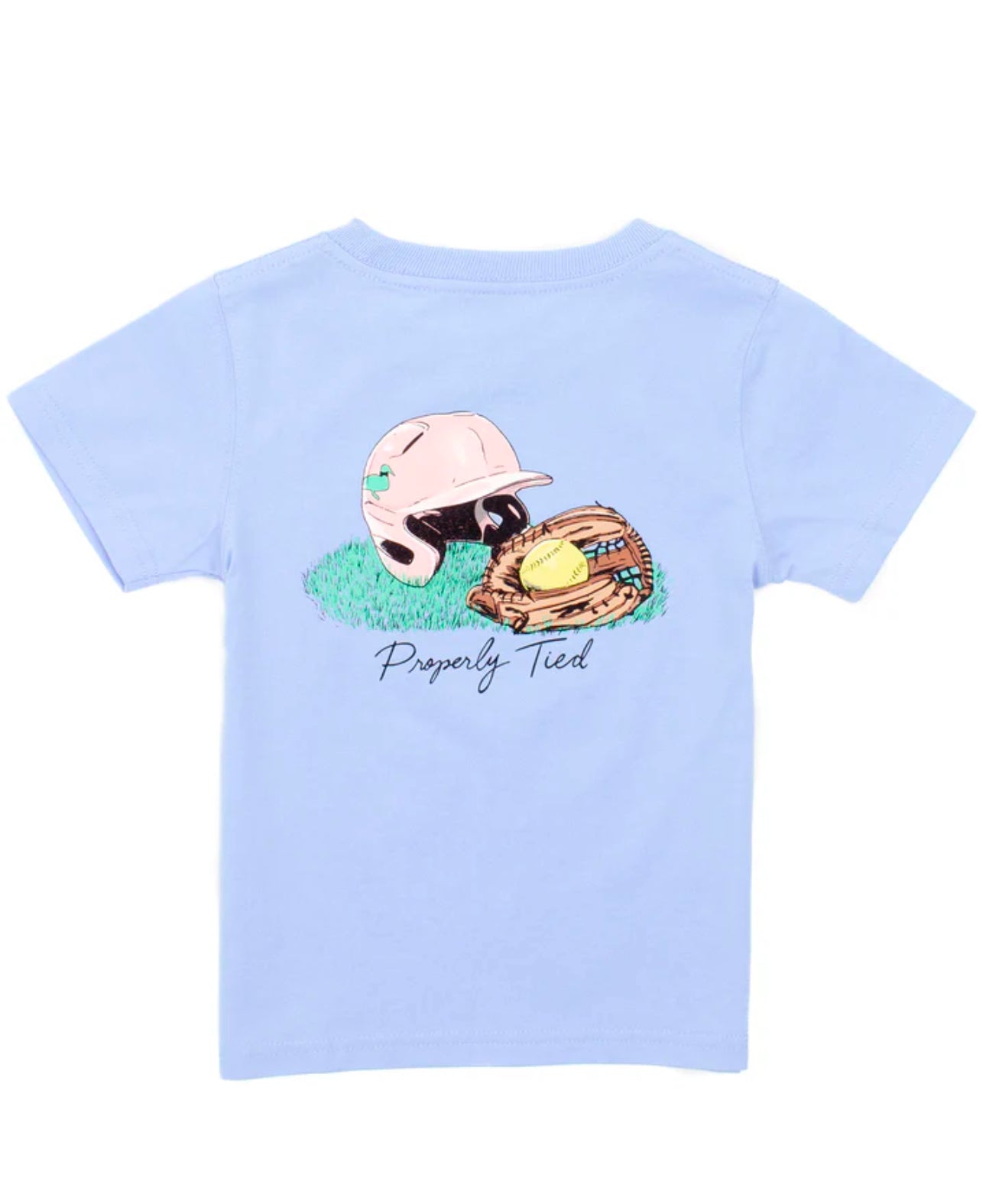 Girls Softball SS Light Blue