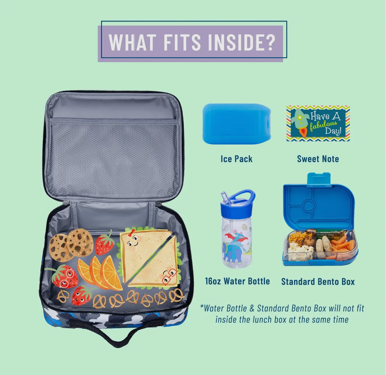 Blue Camo Lunch Box