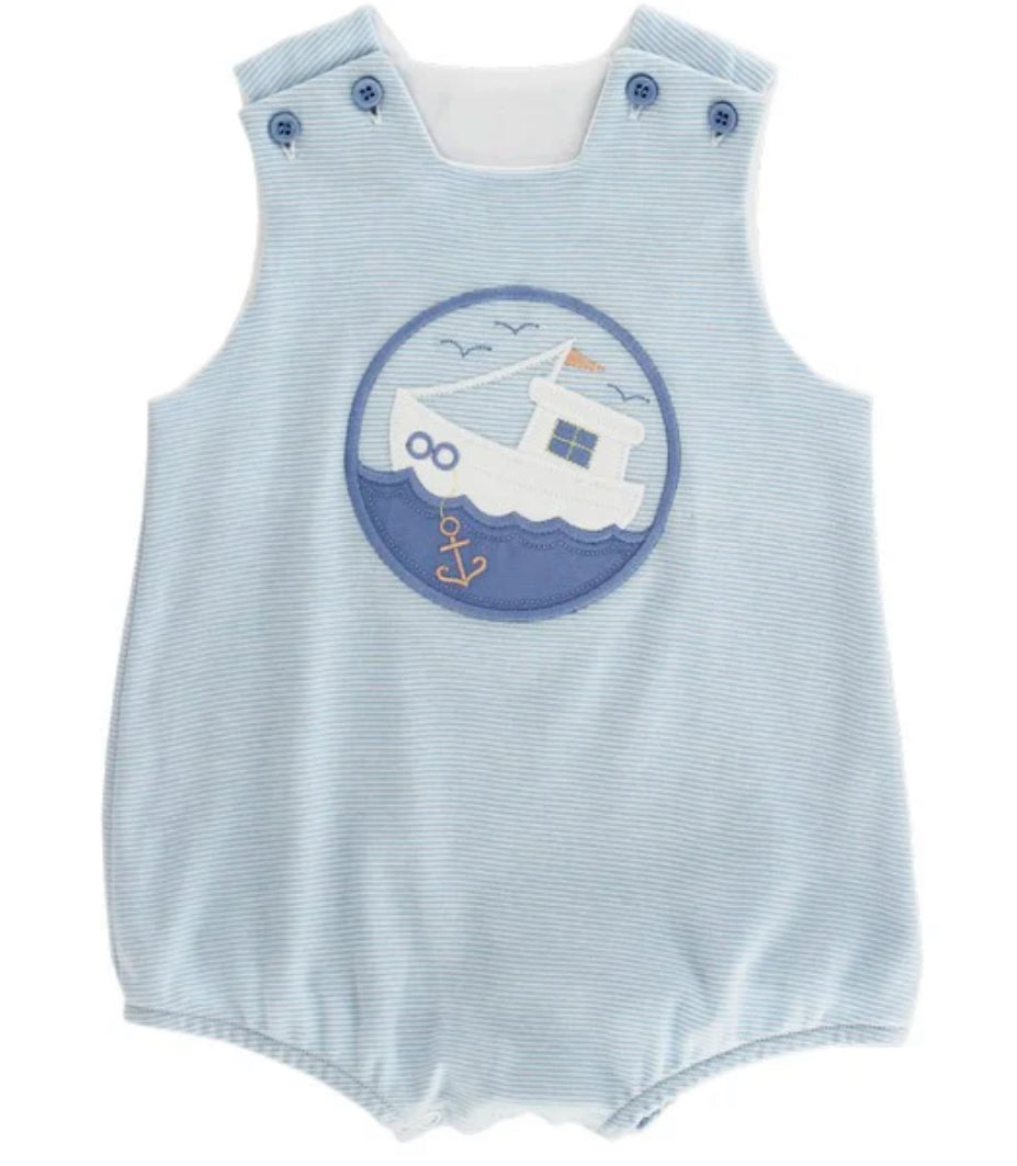 Shrimp Boat - Boys Knit Infant Bubble