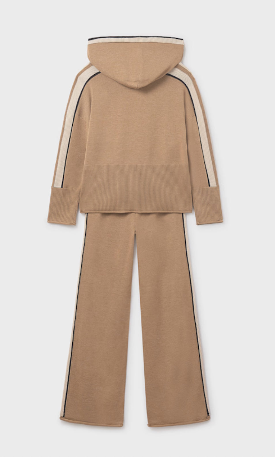 Girl Pants and Hoodie Set- Caramel Heather