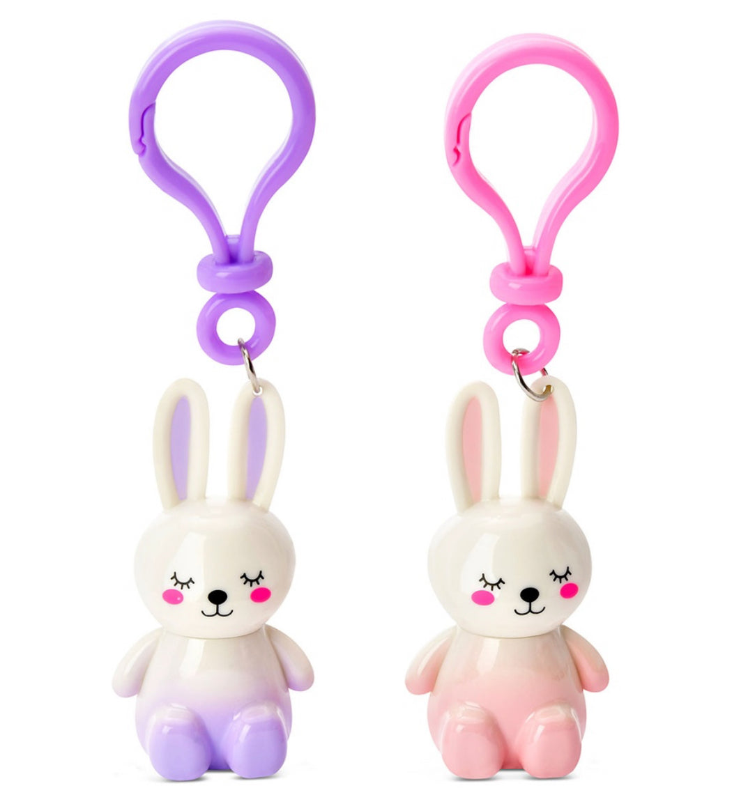 Bunny Besties Lip Gloss Key Chains - 2 pieces