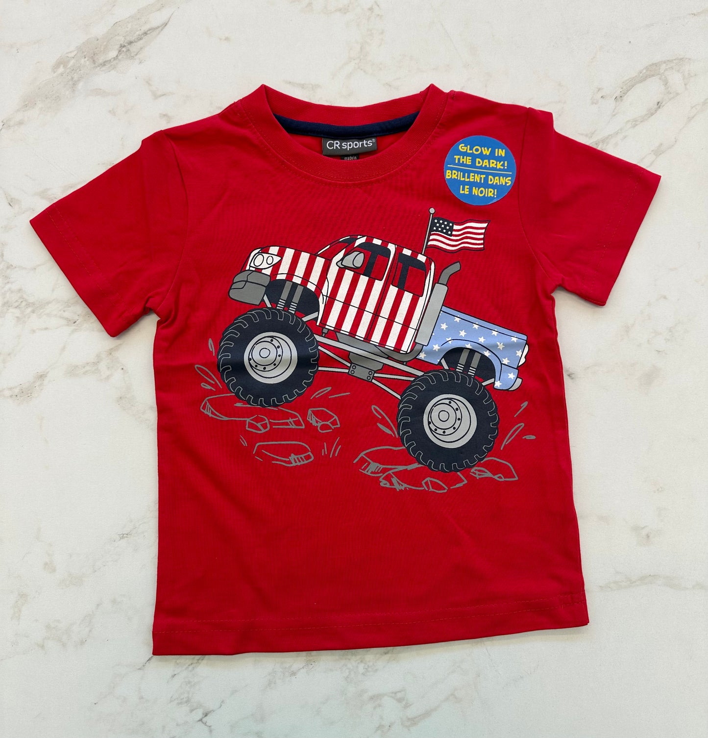 American Flag, Monster Truck-Glow in the Dark
