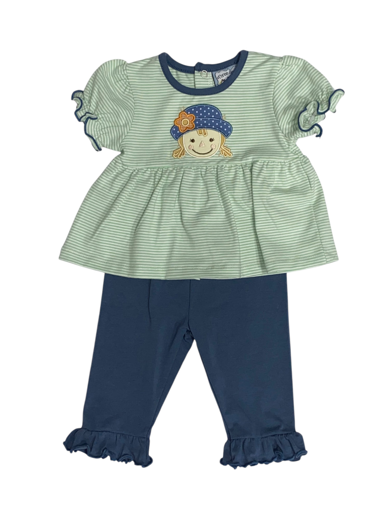 Scarecrow Appliqué Legging Set