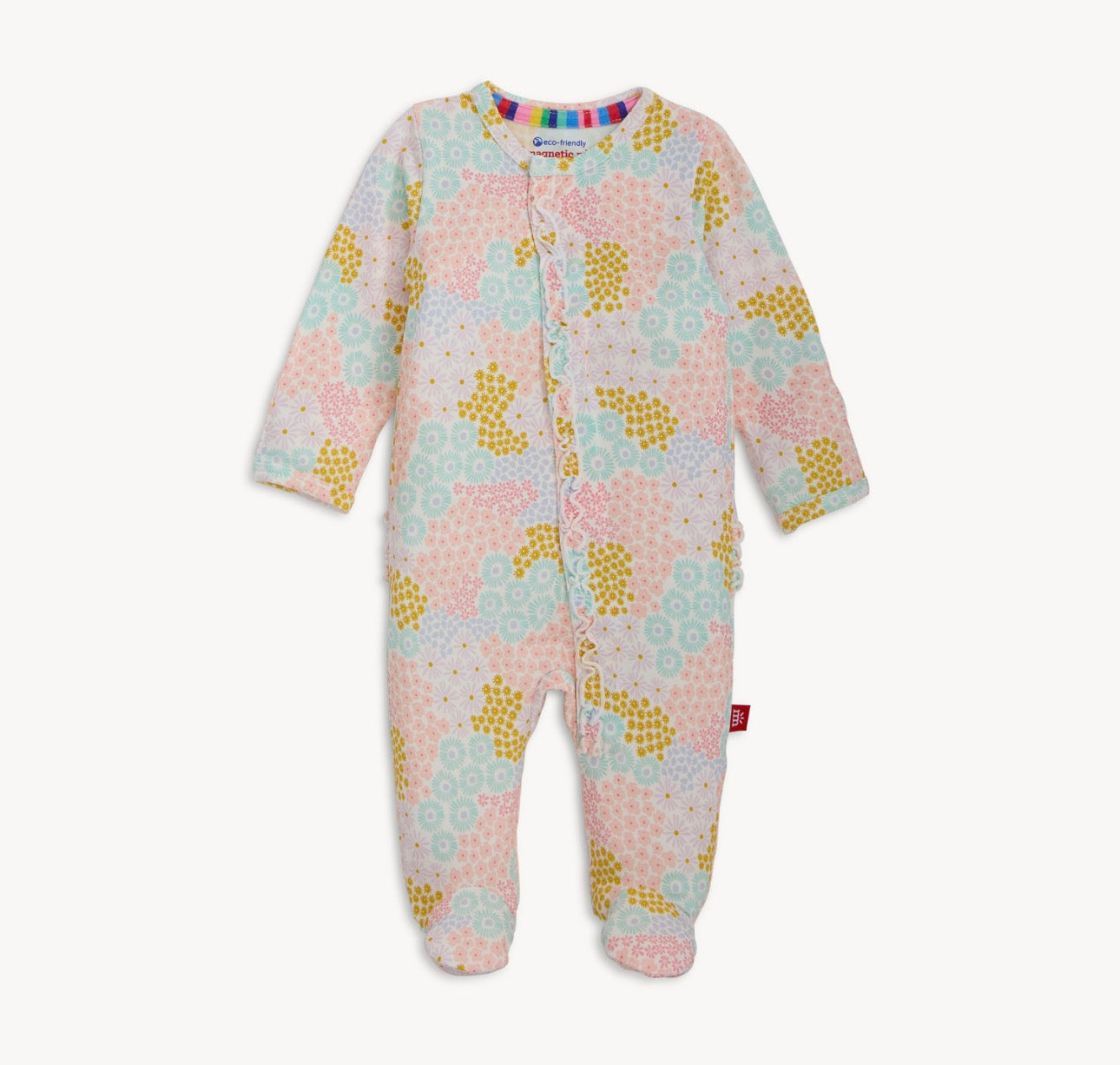 Harper Modal Magnetic Footie w/Ruffle