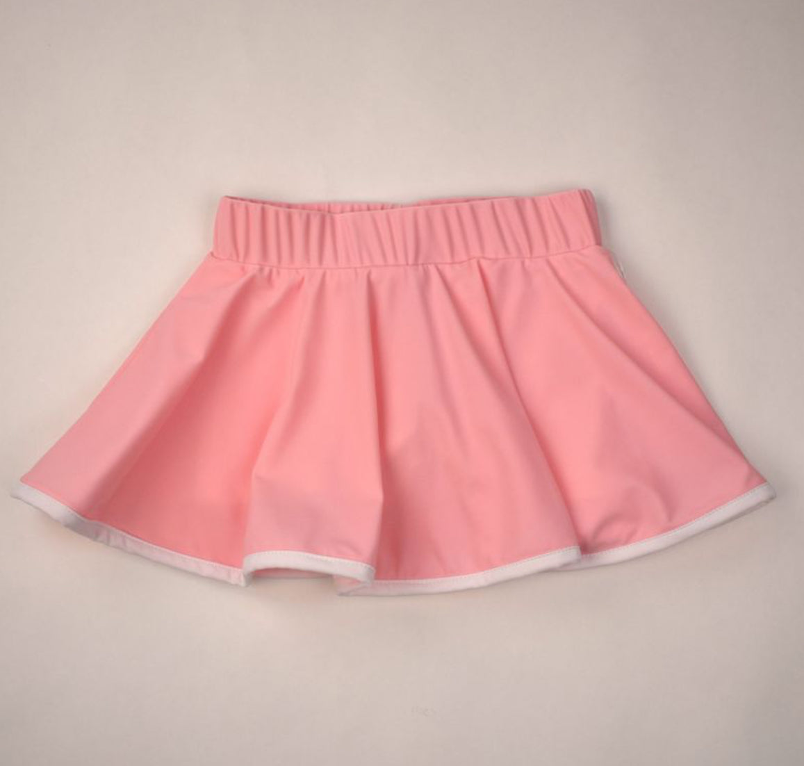 Skort, Pink with White Trim