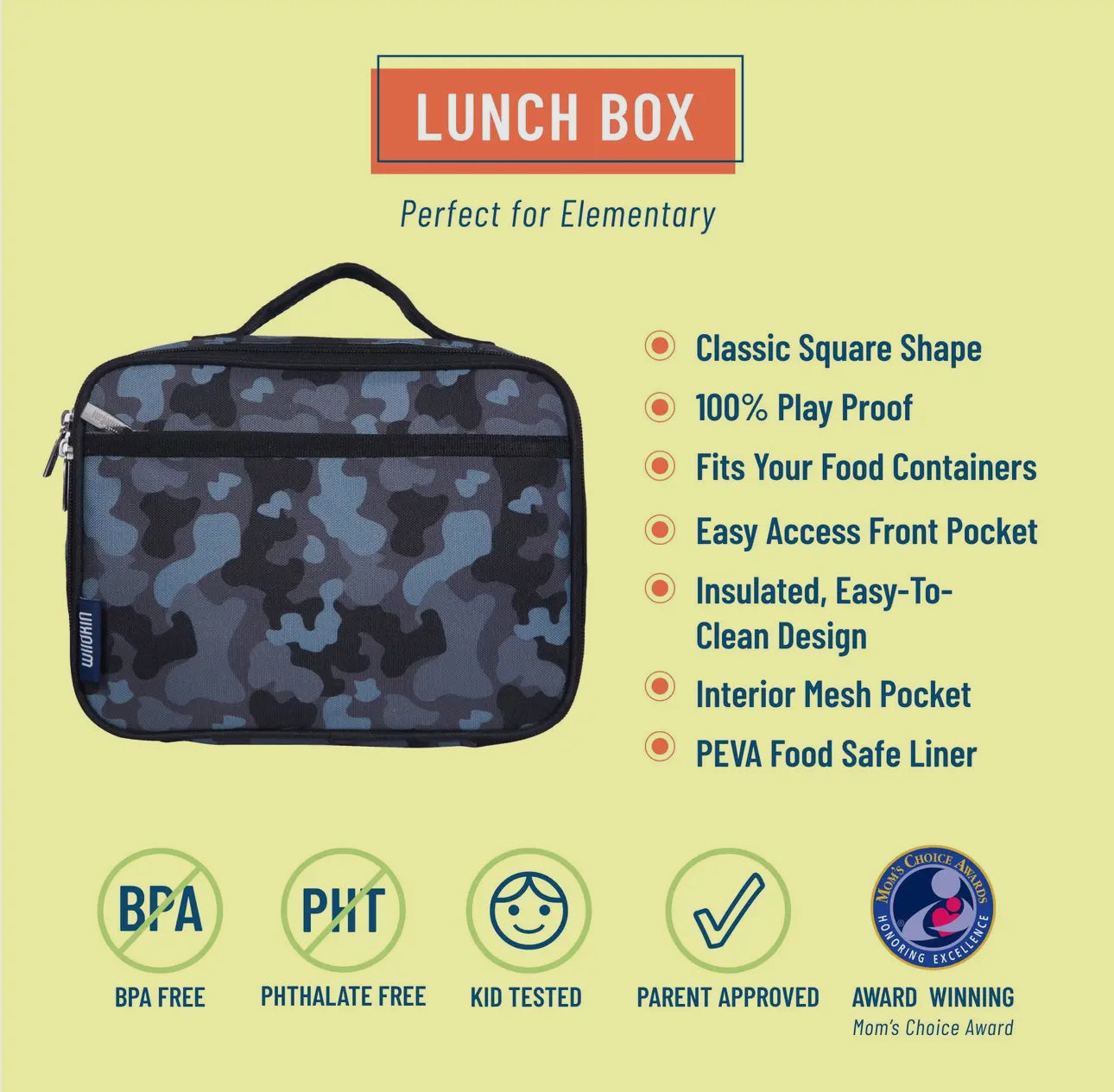 Black Camo Lunch Box