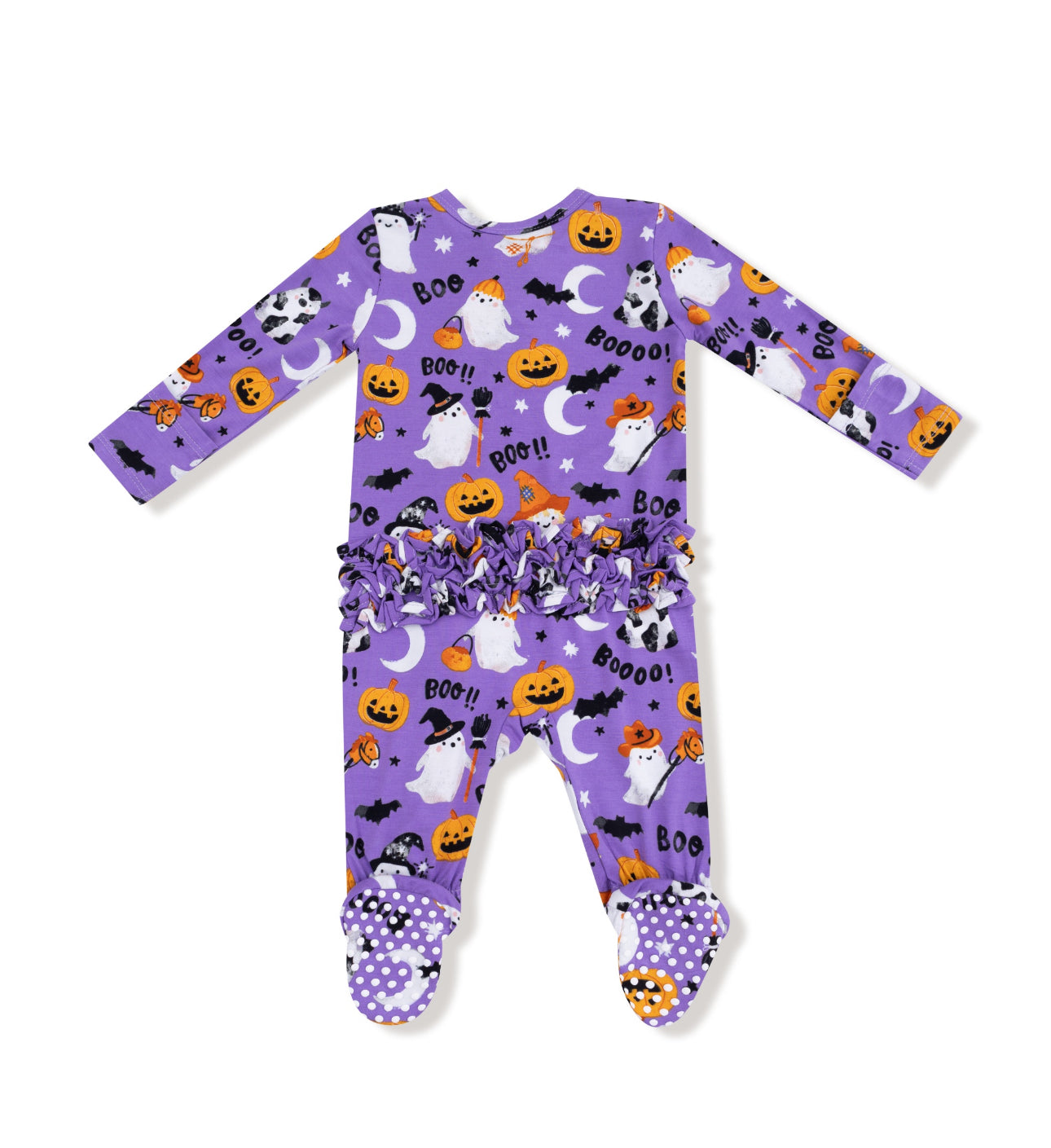 Costume Ghosts-Glow in the Dark- 2 Way Zipper Footie