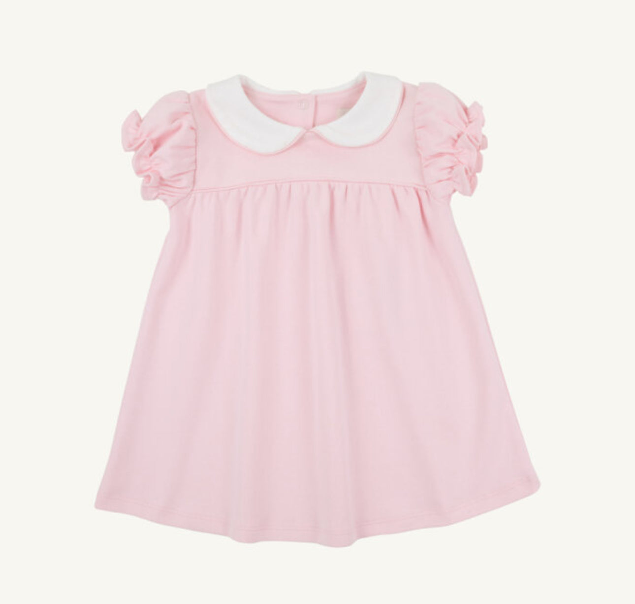Holly Day Dress-Pima-Palm Beach Pink/Worth Ave White