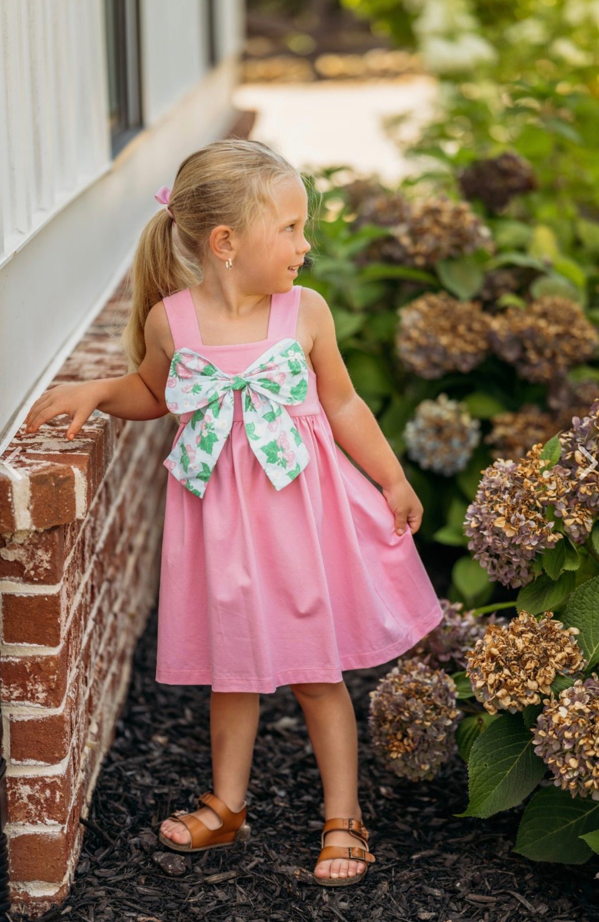 Strawberry Picking Bow Dress