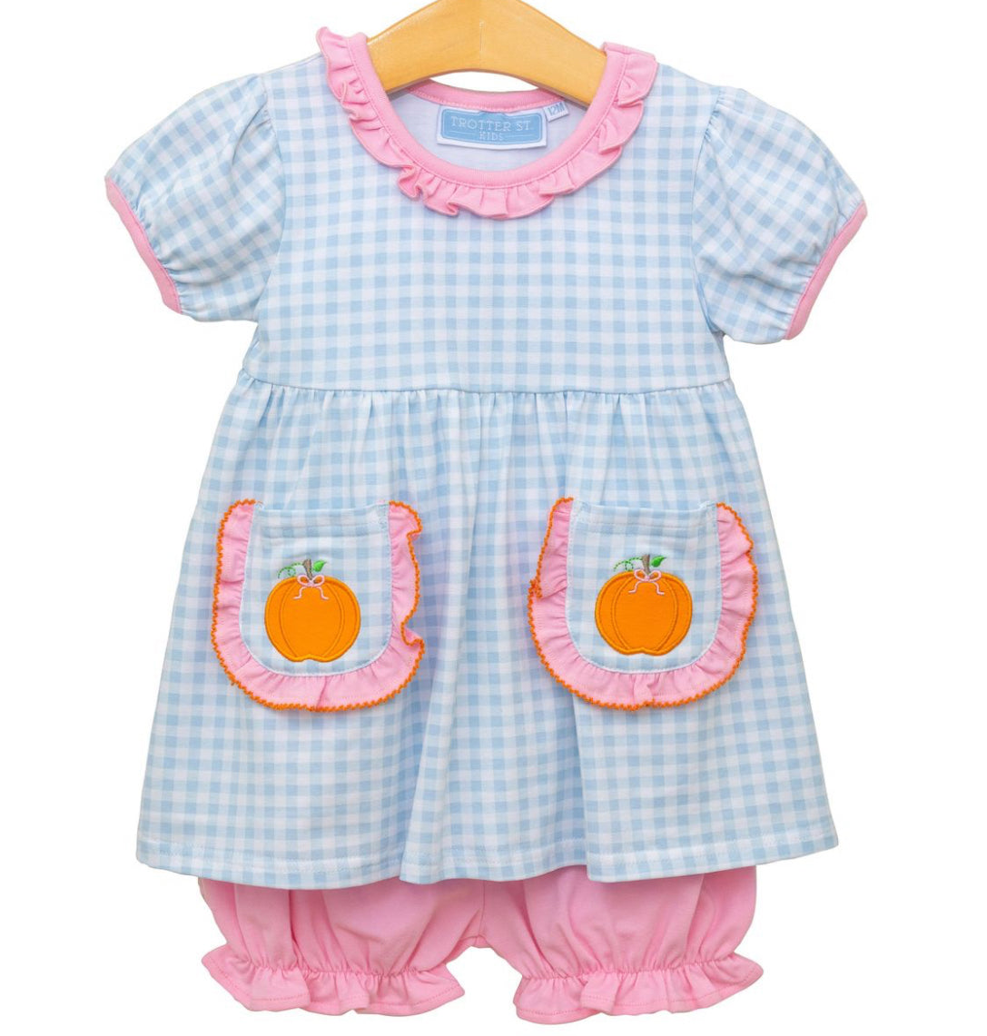 Pumpkin SS Bloomer Set